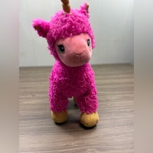 Build A Bear PINK SPARKLE LLAMACORN Llama Unicorn Plush